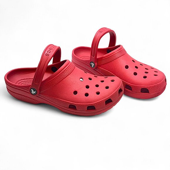 Crocs Red Pepper Classic Adult Clogs 9M 11W Sandal Shoes - Picture 4 of 8